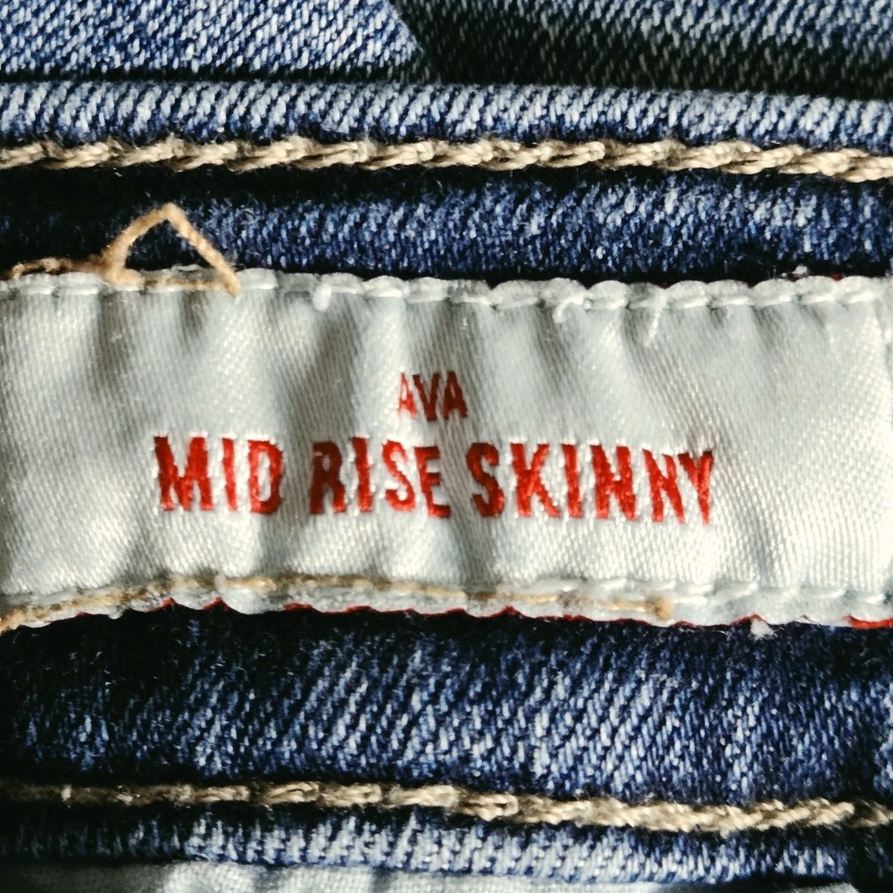 Lucky Brand Jeans Women’s Size 4/27 A Ava Skinny Mid Rise Blue Denim Stretch - Picture 5 of 11